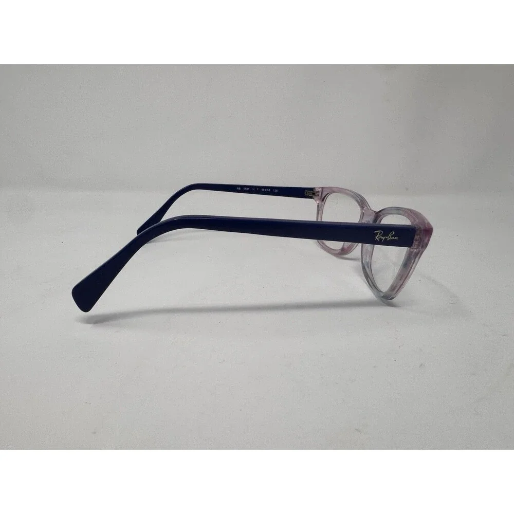 Ray-Ban RB1591 Junior Eyeglass Frames Only 46-16-125 Clear Blue 3807 Authentic